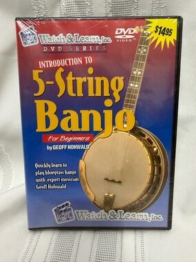 INTRODUCTION TO 5-STRING BANJO Guitar Lessons for beginners Bluegrass DVD NEW